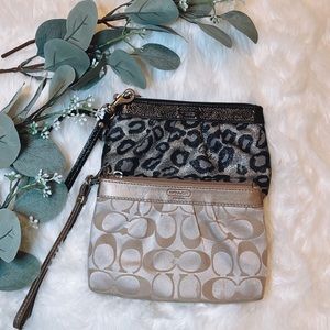 2 coach wristlets